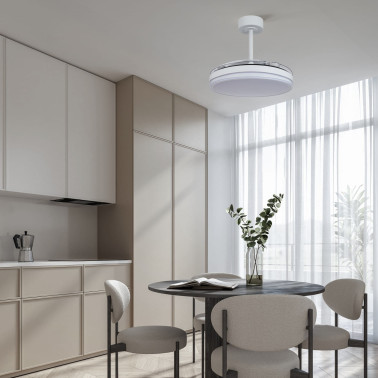 MANTRA LUNA Ø42 Ventilador Plafón Blanco