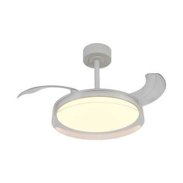 MANTRA GLASS FAN Ø44 Ventilador Plafón Blanco