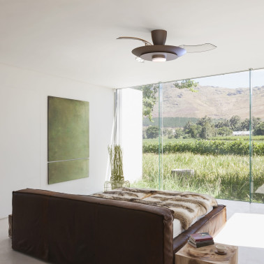 MANTRA KYOTO Ventilador Plafón Café-Níquel
