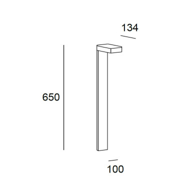 LEDSC4 LAND Baliza Gris Oscuro 12,5W 2700K