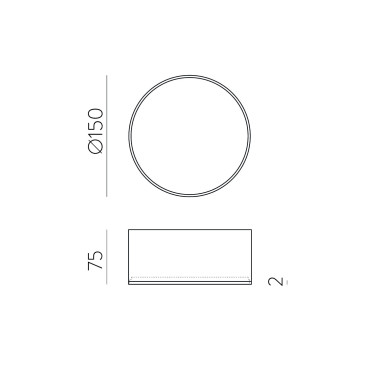 ACB ALIS 150 Plafón Blanco 18W 2700-4000K