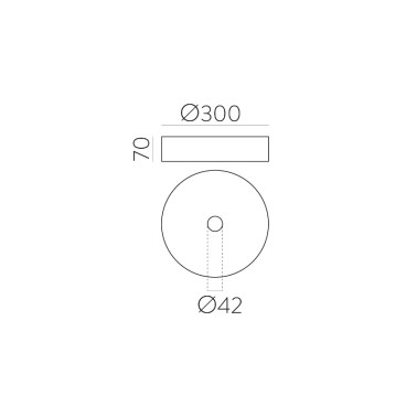 ACB JARVIS Pantalla Ø300 Blanco