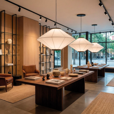 ACB TOTEM H1 LED Ø790 Colgante Superficie Negro