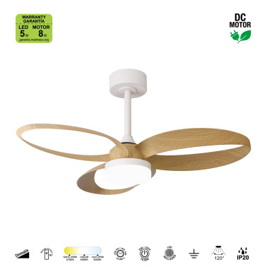 MANTRA INFINITY FAN Ø92 Ventilador Blanco-Madera