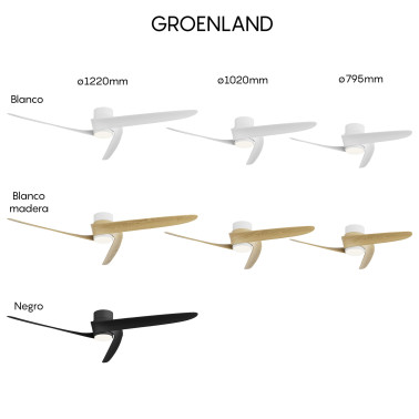 MANTRA GROENLAND Ø79 Ventilador Blanco