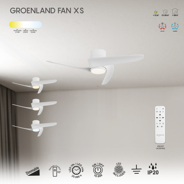 MANTRA GROENLAND Ø79 Ventilador Blanco