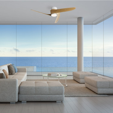 MANTRA GROENLAND Ø102 Ventilador Blanco-Madera