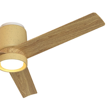 MANTRA CERÁMICA Ventilador Beige-Madera