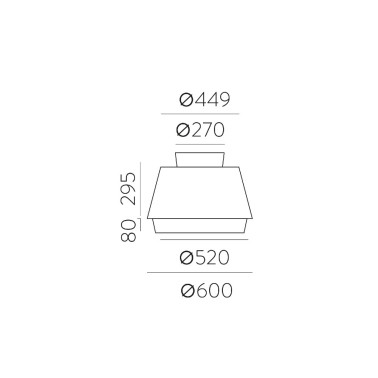 ACB ASPEN Pantalla Ø600 Blanco