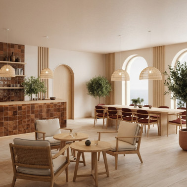 ACB Evens Pantalla Ø600 Rafia Natural