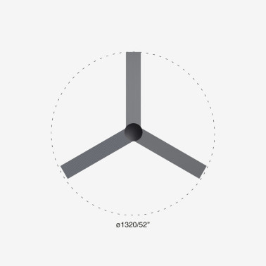 FARO CRUISER L EMPOTRADO Ventilador Negro-Aluminio