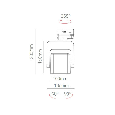 BENEITO FAURE KOM 3PH 40W Proyector Blanco 3000K