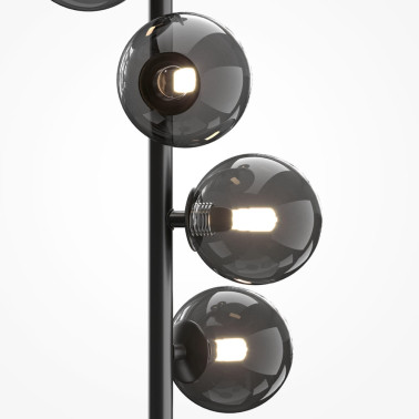 MAYTONI DALLAS Lámpara de Pie Negro-Smoky