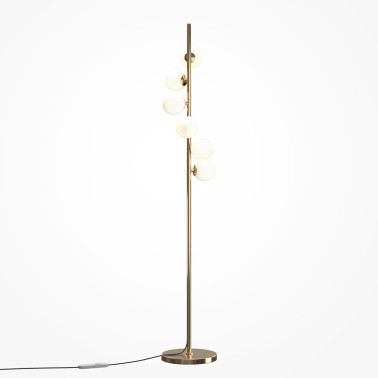 MAYTONI DALLAS Lámpara de Pie Oro-Blanco