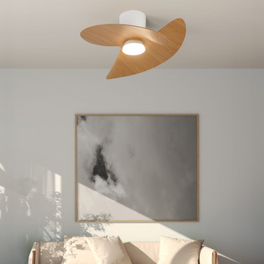 MANTRA ONA Ventilador Blanco-Madera