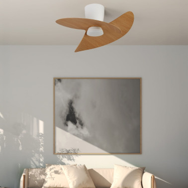 MANTRA ONA Ventilador Blanco-Madera