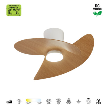 MANTRA ONA Ventilador Blanco-Madera