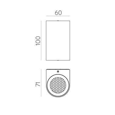 ACB NEXO LED Aplique Negro 100