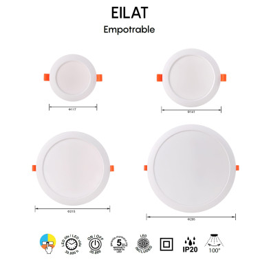 MANTRA EILAT Empotrable Blanco 6W CCT