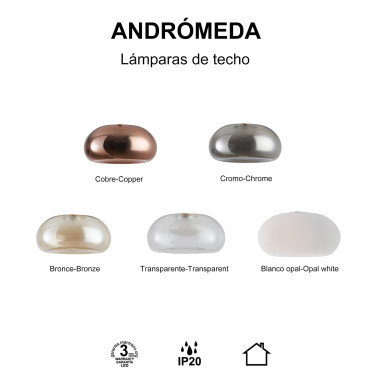 MANTRA ANDROMEDA Ø15 Tulipa Cristal Cobre