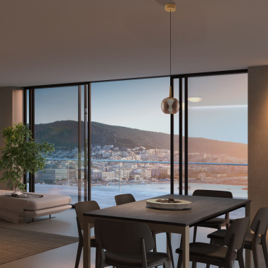 MANTRA ANDROMEDA Led Colgante Cristal Cobre