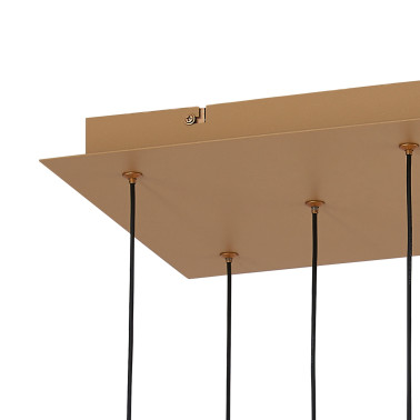 MANTRA ANDROMEDA Led Colgante Cristal 8L Rectangular