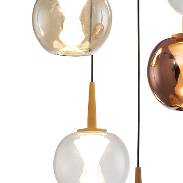 MANTRA ANDROMEDA Led Colgante Cristal 5L