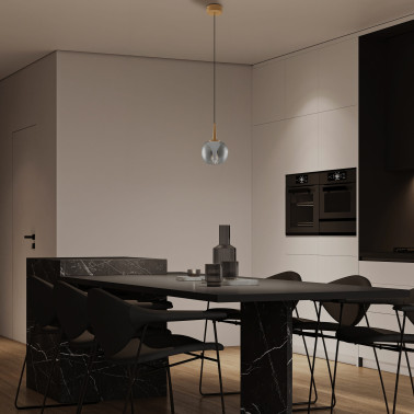 MANTRA ANDROMEDA Led Colgante Cristal Cromo