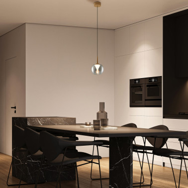 MANTRA ANDROMEDA Led Colgante Cristal Cromo