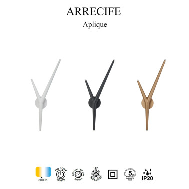 MANTRA ARRECIFE Aplique LED Negro