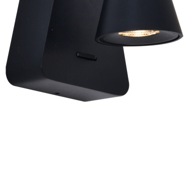 MANTRA ÁFRICA Led Aplique Interruptor Negro