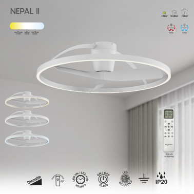 MANTRA NEPAL II Ventilador Plafón Blanco