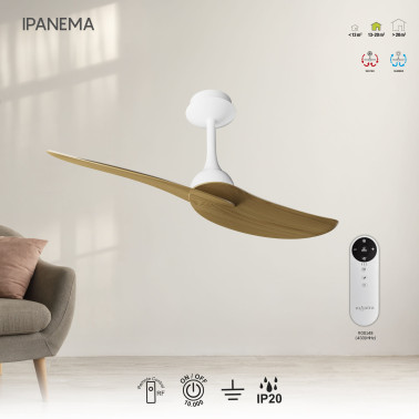 MANTRA IPANEMA II Ventilador Blanco-Madera 2 Palas