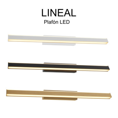 MANTRA LINEAL Aplique Negro 22W