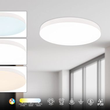 MANTRA TURIN 600 Plafón Blanco 50W CCT