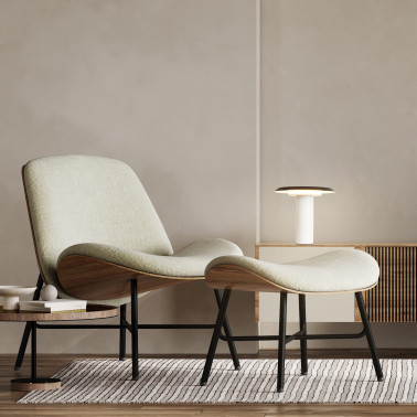 MANTRA TINA Lámpara Sobremesa Blanco-Negro