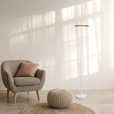 MANTRA TINA Lámpara de Pie Blanco-Negro