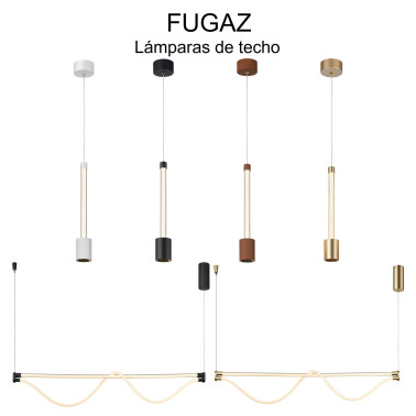 MANTRA FUGAZ Colgante LED Negro