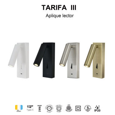 MANTRA TARIFA III Aplique Lector Níquel USB-C
