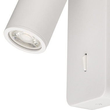 MANTRA NOTTE Aplique Lector Mini GU10 Blanco