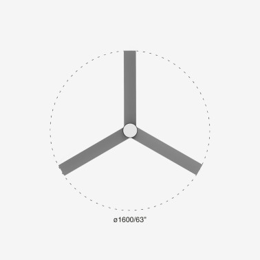 FARO CRUISER XL LED EMPOTRADO Ventilador Negro-Aluminio