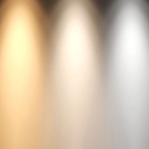 Se puede fijar una temperatura de color de la luz 2700K, 3000K o 4000K en el momento de la instalación