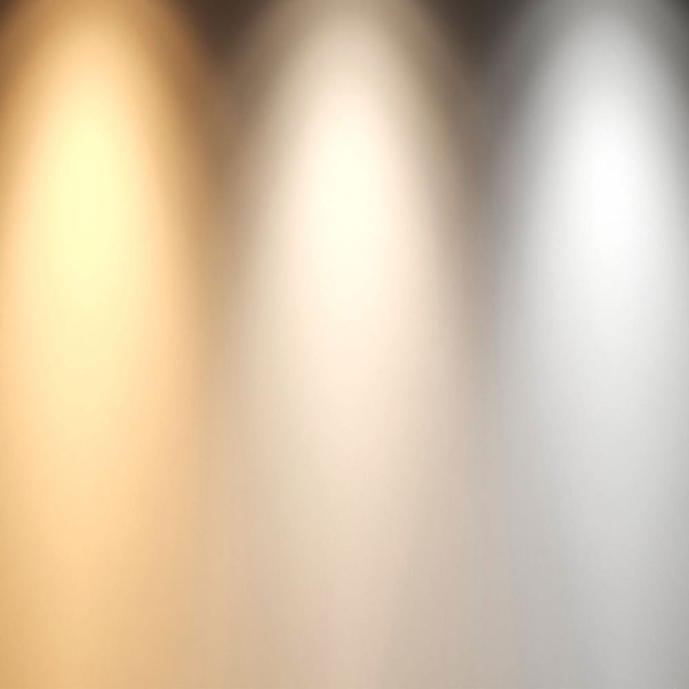 Se puede fijar una temperatura de color de la luz 2700K, 3000K o 4000K en el momento de la instalación