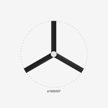 FARO CRUISER XL LED EMPOTRADO Ventilador Negro