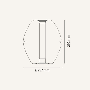 SULION VENUS LED Sobremesa Vidrio