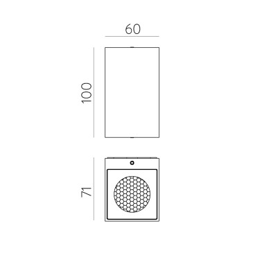 ACB OXEN LED 100 Aplique Negro