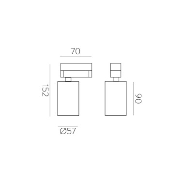 ACB GINA Proyector de Carril Trifásico Blanco GU10