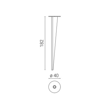 GOCCIA DART SPOT Accesorio Piqueta de Jardín H182mm