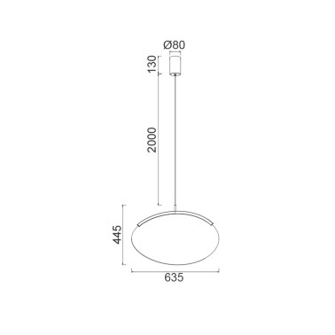 MANTRA OASIS 635 Colgante Oro