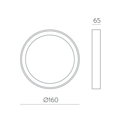 ACB KUMA 160 Plafón Blanco